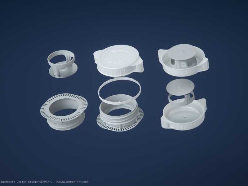 Tetra Pack Brick EDGE 500ml Premium packaging 3D model pak with WingCap 30 closer