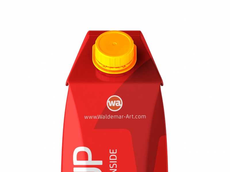 Tetra Pack Gemina Leaf 1000ml PSD Mockup. Front View