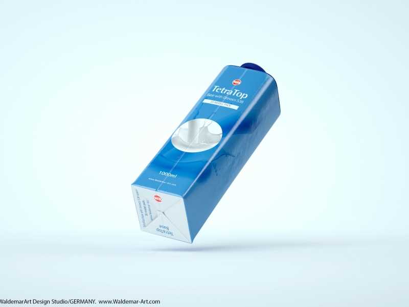 3D model pak of the Tetra Pack Top Base 1000ml with Orinoco S38 closer