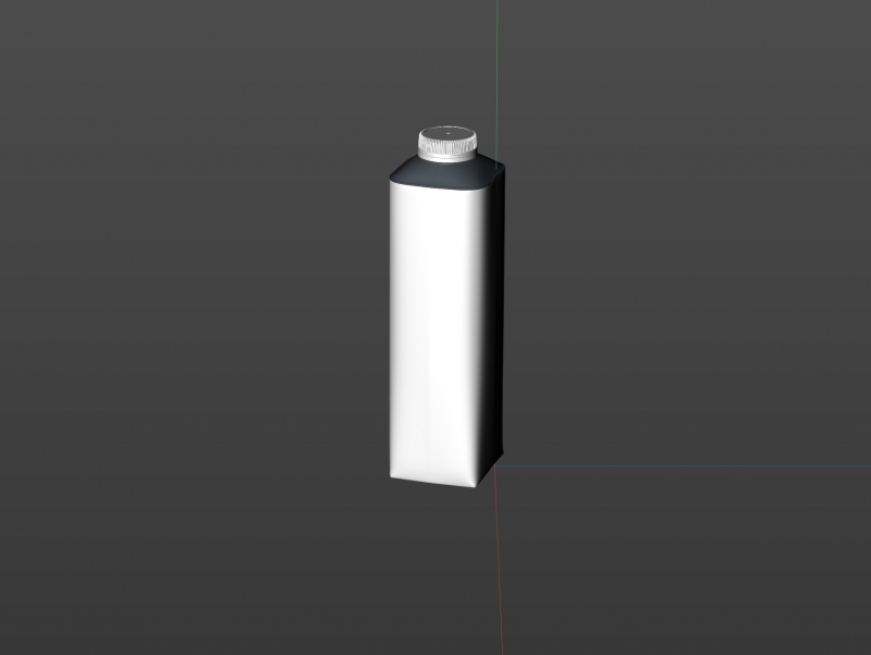 Tetra Top Base 1000ml with tethered cap C38Pro premium carton packaging 3d model