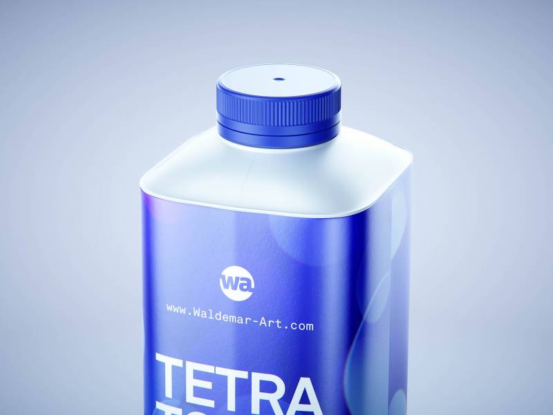 Packaging 3D model pak of Tetra Pack Top Base 750ml with Eifel-O38