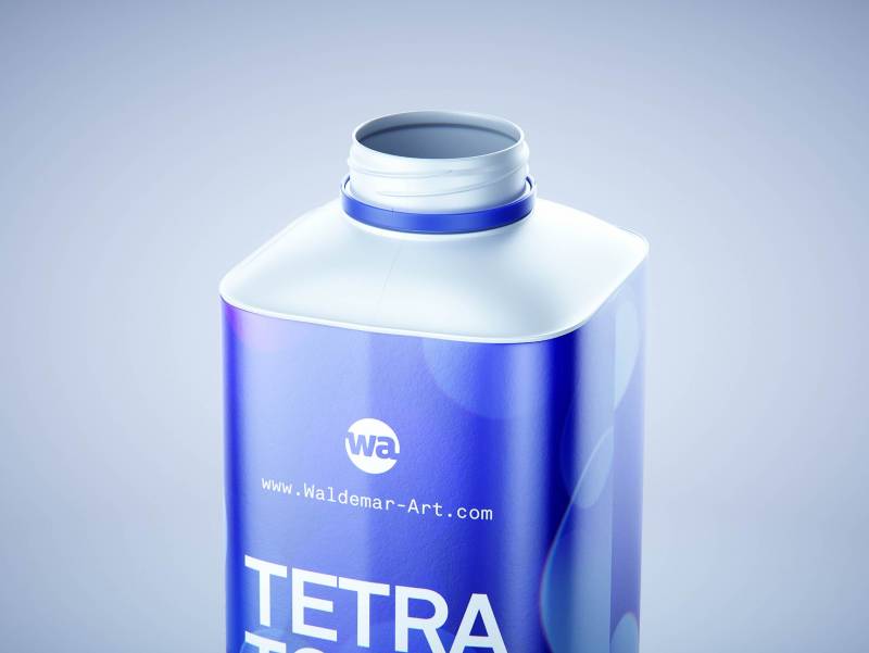 Packaging 3D model pak of Tetra Pack Top Base 750ml with Eifel-O38