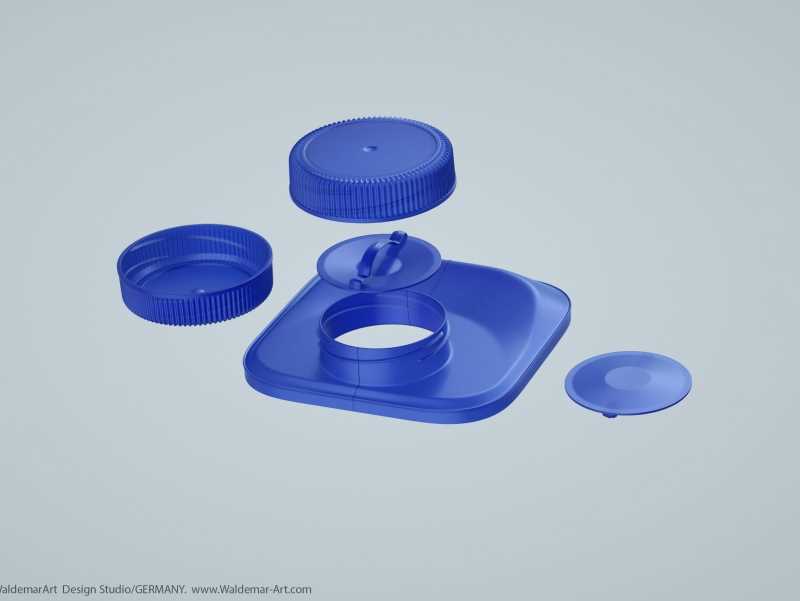 3D model pak of the Tetra Pack Top Base 1000ml with Orinoco S38 closer