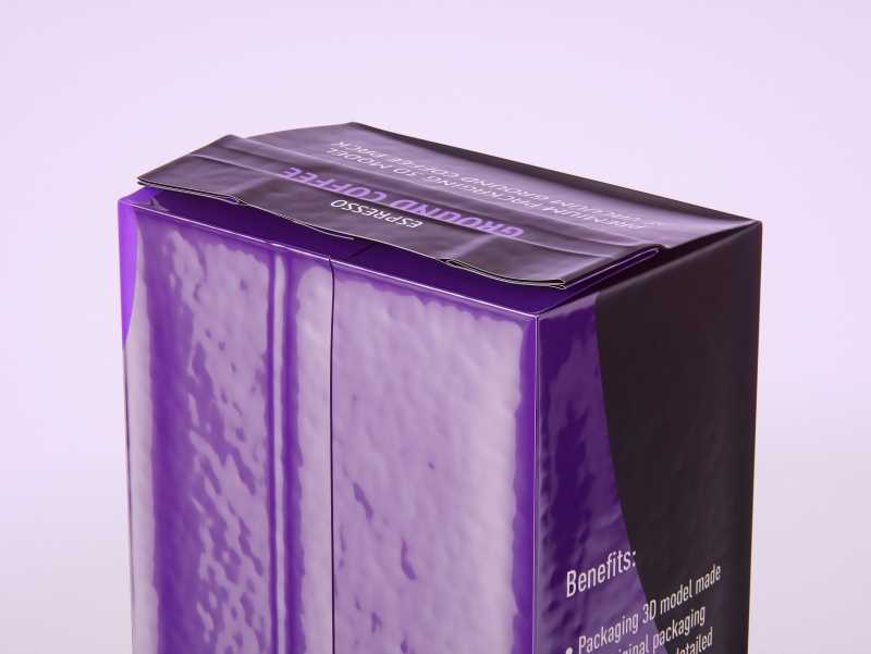 Vacuum Ground Coffee Packaging 500g 3d model