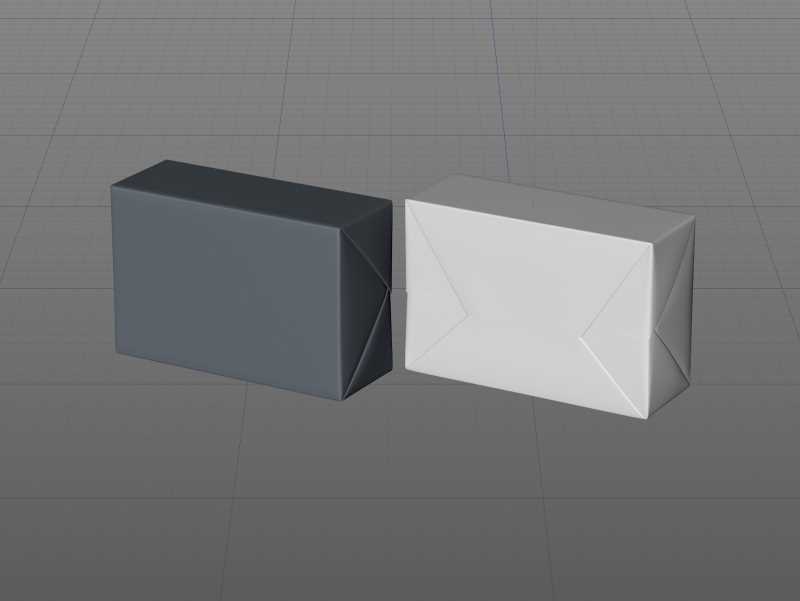 Vegan Butter Block 200g packaging 3D model