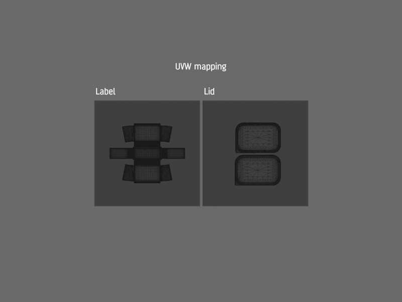 Vegan Spreadable Butter plastic container 450g packaging 3D model