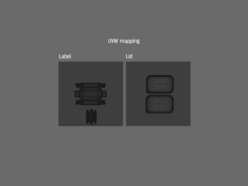 Vegan Spreadable Butter plastic container 225g packaging 3D model