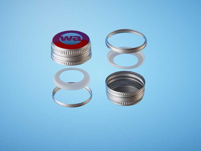 Packaging 3d model of a Mineral water glass bottle 500ml with a glass of water