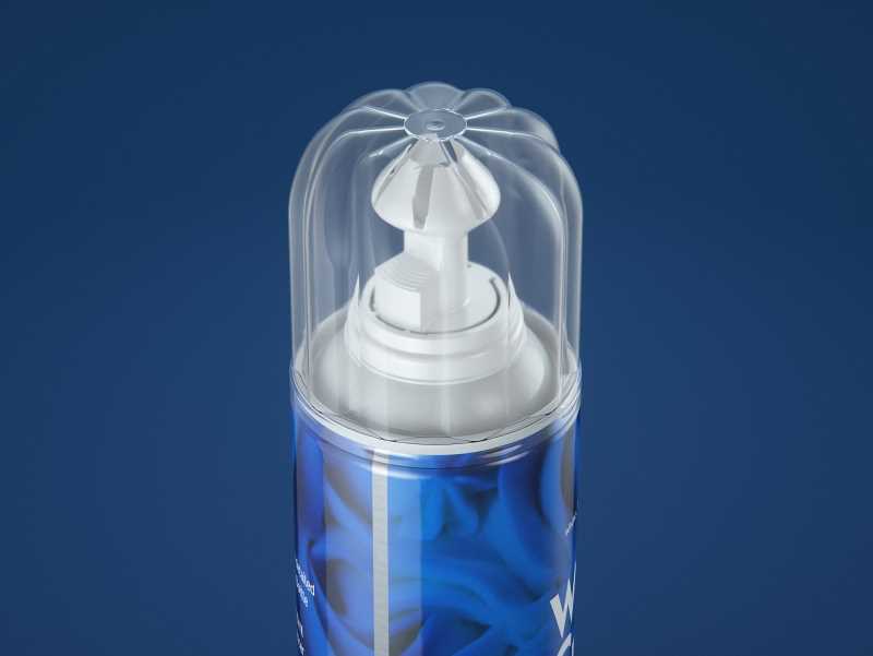 Packaging 3D model of the Whipped Cream Metal Bottle 250ml