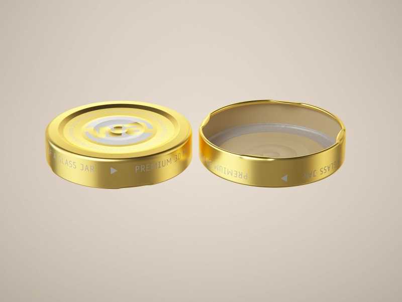 Acacia Honey Glass Jar 250g packaging 3D model