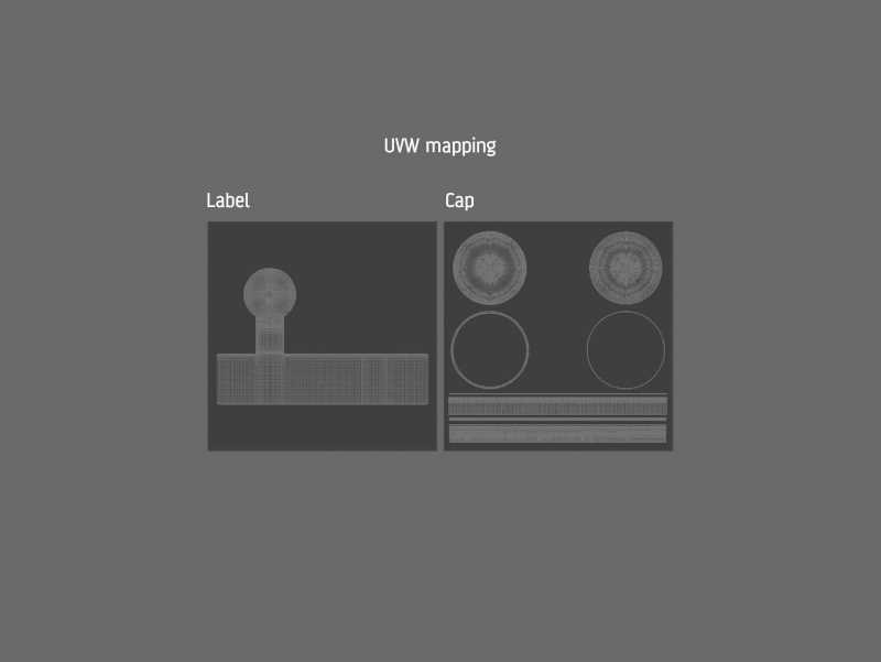 Acacia Honey Glass Jar 500g packaging 3d model