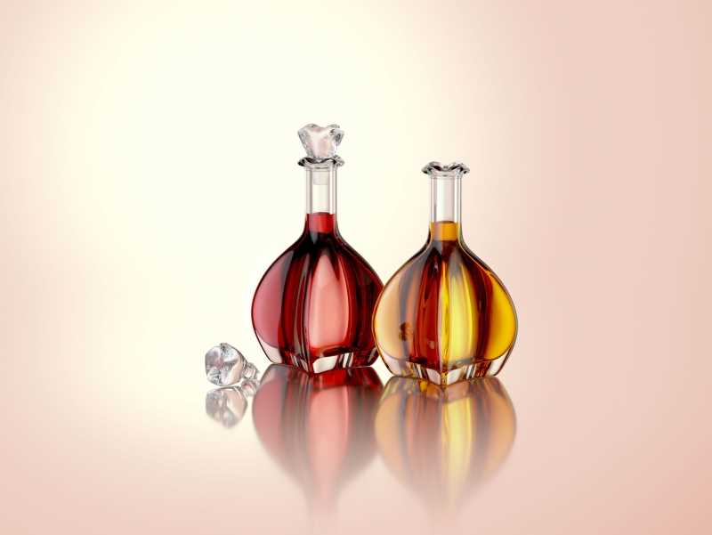 Lily - packaging 3d model of the bottle for oils, vinegar or wines