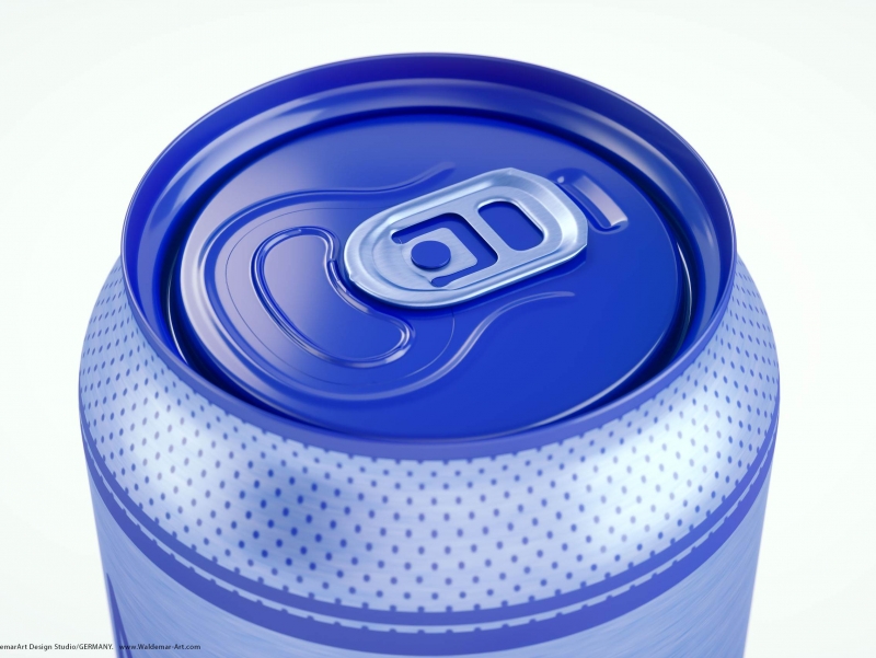 3d packaging model of Metal Standard Beer/Soda Can 440ml
