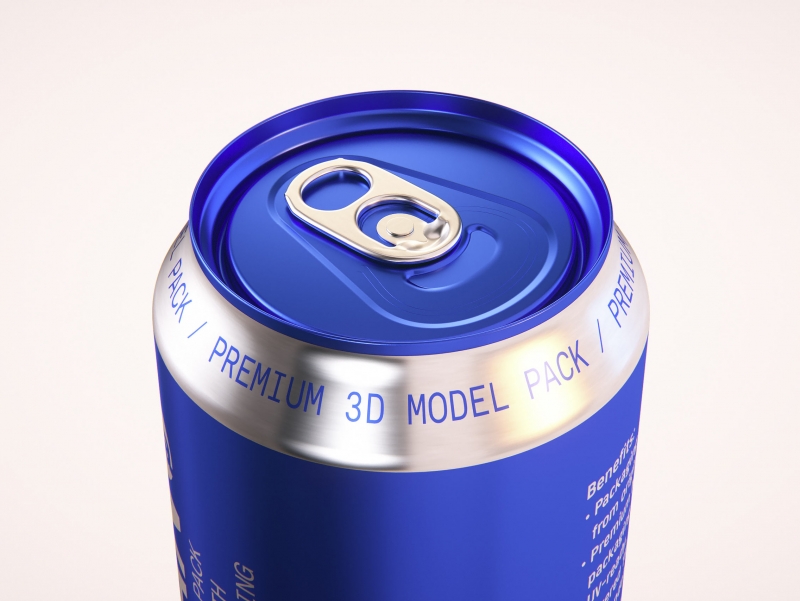Ball/Rexam Standard Beer/Soda Can 473ml 3D model