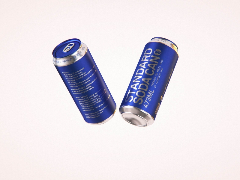 Ball/Rexam Standard Beer/Soda Can 473ml 3D model