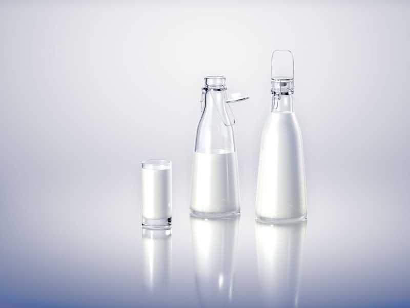 Milky-Wilky - packaging 3d model of a bottle for a milk