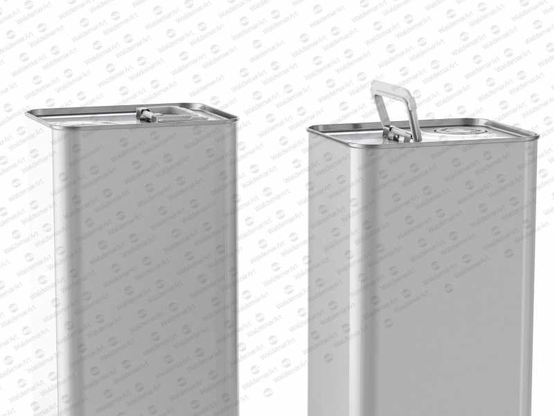 Olive Oil Metal Can 3Le Mockup Back Front Side View 2 pak