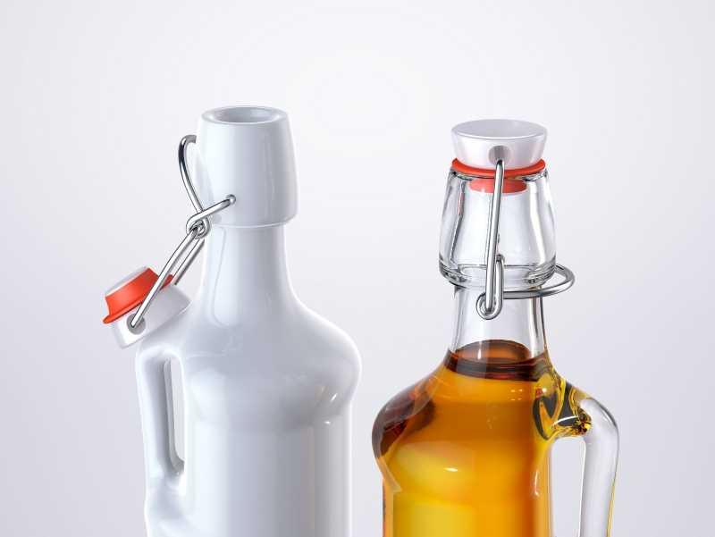 Olivio - 3d model of the glass bottle for oils