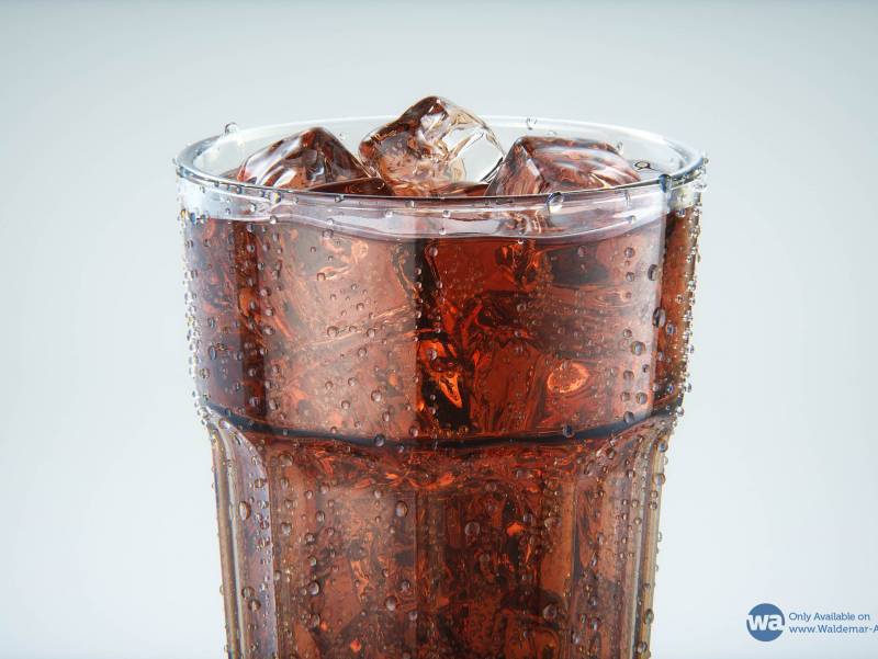 Cola Glass professional 3D visualization