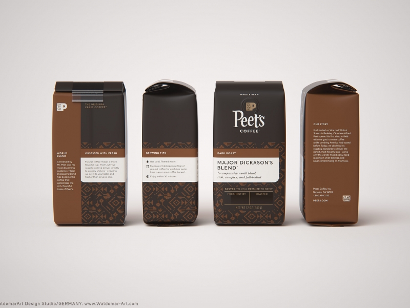 Peet's Coffee product 3D visualization