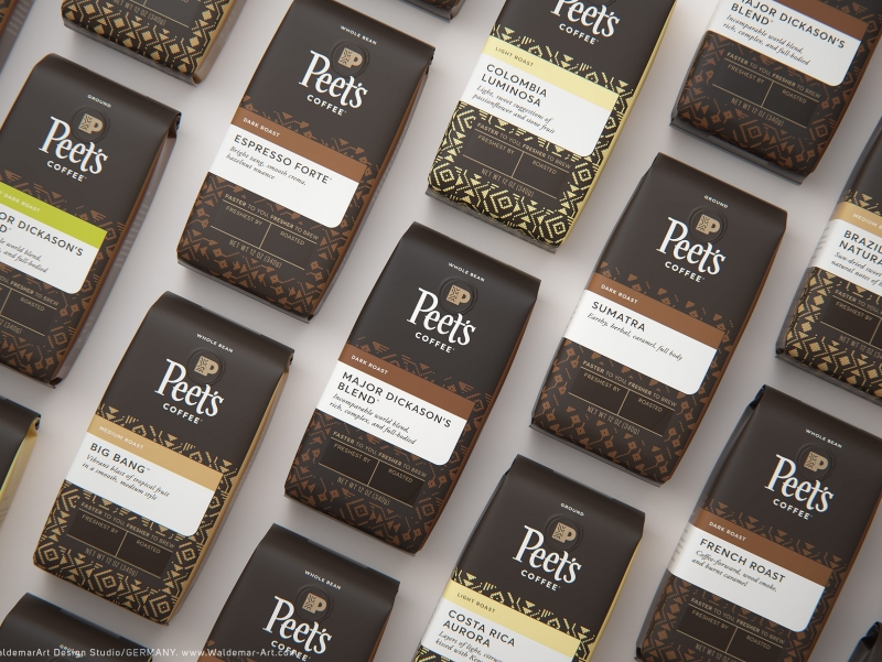Peet's Coffee product 3D visualization