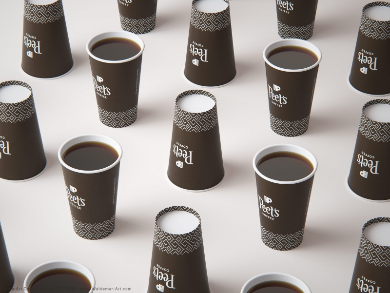 Peet's Coffee product 3D visualization