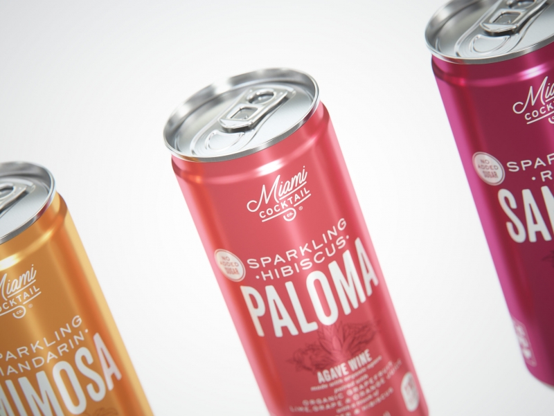 Professional packaging 3d  Visualization for Miami Cocktail Company