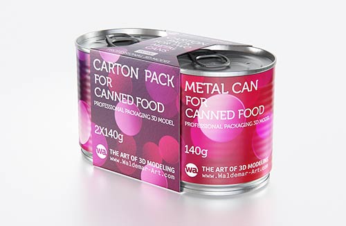 Guala Doypack Pouch 150ml premium packaging 3d model with a BabyCap