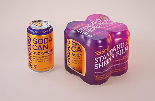 Flower Honey Plastic Pack 350g Packaging 3D model