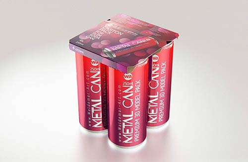 Tetra Pack Brik Mid 200ml with Pull Tab and a packaged straw packaging 3d model pak