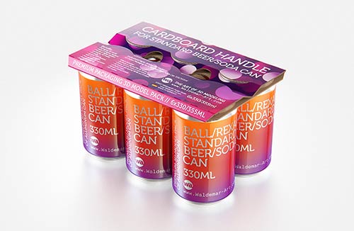 Tetra Pack Brick Mockup Aseptic 1000ml Slim with ReCap3 - Back view