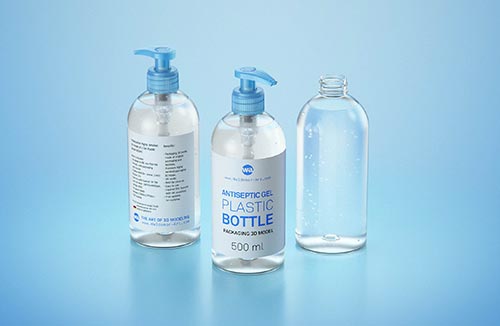 Gualapack Spouted Pouch 120g packaging 3d model with Standard Cap