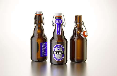 Tetra Top Base 500ml with tethered cap C38Pro premium carton packaging 3d model