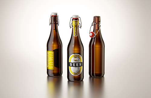 Tetra Pack Brick Base Crystal 250ml Premium packaging 3d model with a straw