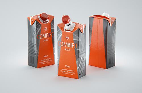 SIG Combifit Premium 750ml with Combi-Swift closer Packaging 3D model pak