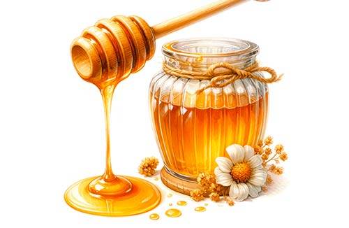 Three Blueberries with blossoms and leaves premium illustration