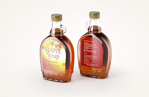 Wooden honey dipper dripping honey near a small glass jar  premium digital illustration