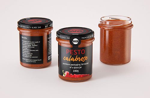 Nancy - packaging 3d model of the bottle for oils, vinegar or wine