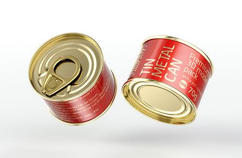 Olive oil metal bottle 750ml packaging 3d model