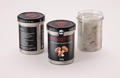 BIO Coffee Plastic Bag (1000gr) 1Kg packaging 3D model