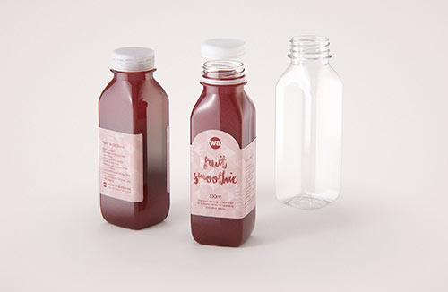 Packaging MockUp of Tetra Pack Brick Mid Aseptic 1000ml with FlexiCap Front-Side View