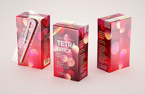 Coffee milk 200g packaging 3d model of the plastic package for Coffee Cream