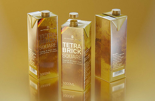 SIG MidiFit 1000ml with tethered cap SwiftCap premium carton packaging 3D model