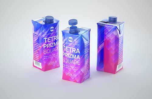 Milky-Wilky - packaging 3d model of a bottle for a milk