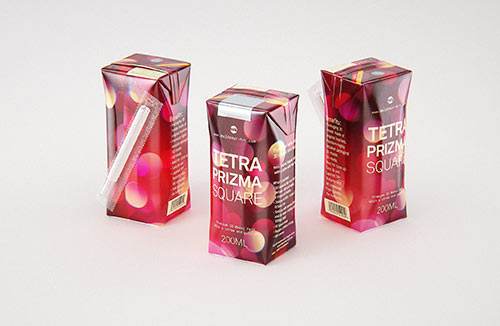 Packaging 3D model pak of Tetra Pack Top Midi 330ml with Bajkal