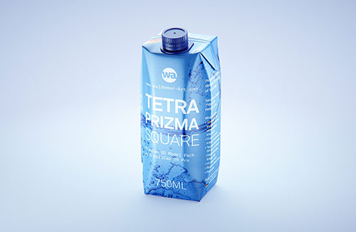 Olive oil metal bottle 750ml packaging 3d model