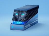 Carton multi-pack tray for 16x60g plastic pouches of pet food premium 3d model