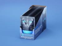 Premium 3D model of carton multi-pack packaging for 16x75g plastic pouches of pet food