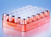 Multi-pack of 24x330ml Standard Beer/Soda Cans packed in cardboard and wrapped in shrink film premium packaging 3d model