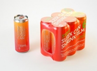 Premium packaging 3D Model of 6x330ml Sleek Beer/Soda Cans in Smooth Shrink Film Wrap